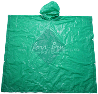 Green PEVA raincape bulk supplier